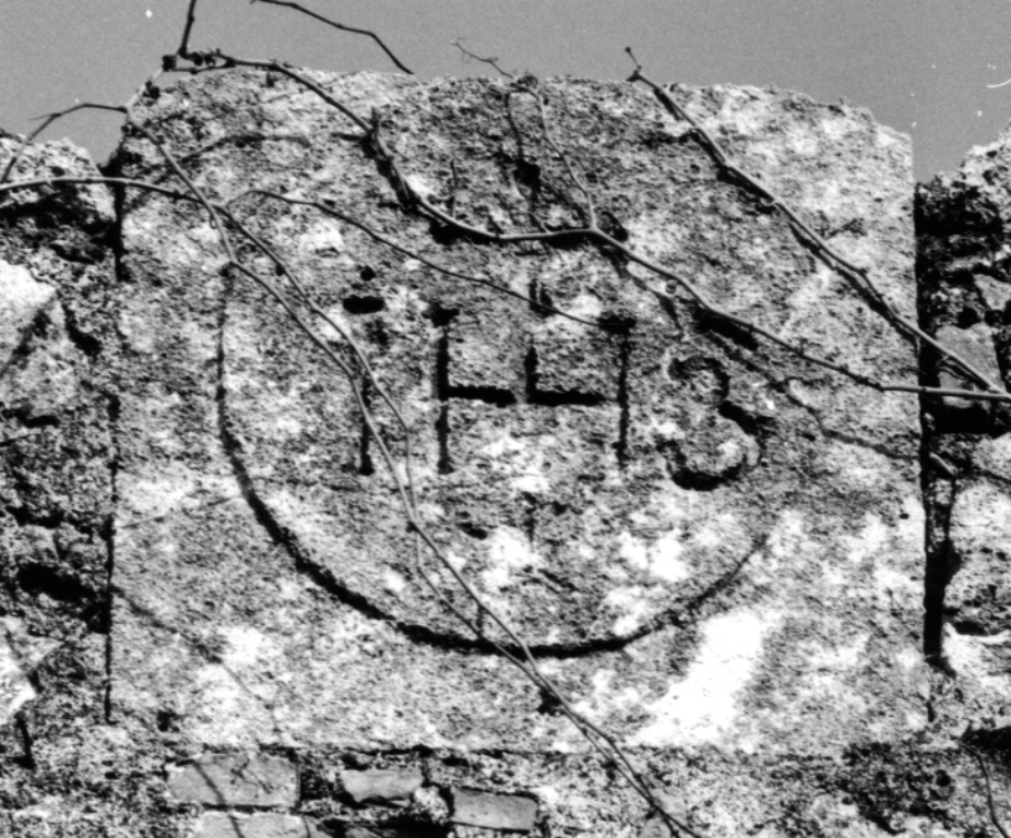 monogramma cristologico (placca) - ambito viterbese (sec. XVIII)