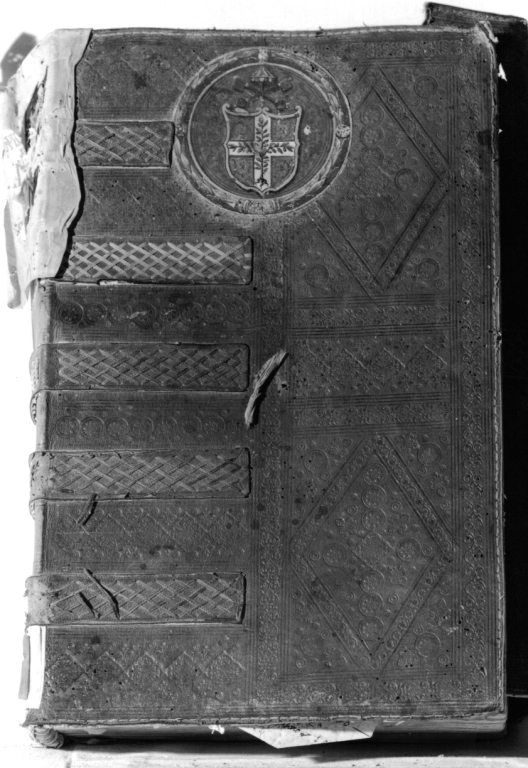 coperta di libro - manifattura viterbese (sec. XVI)