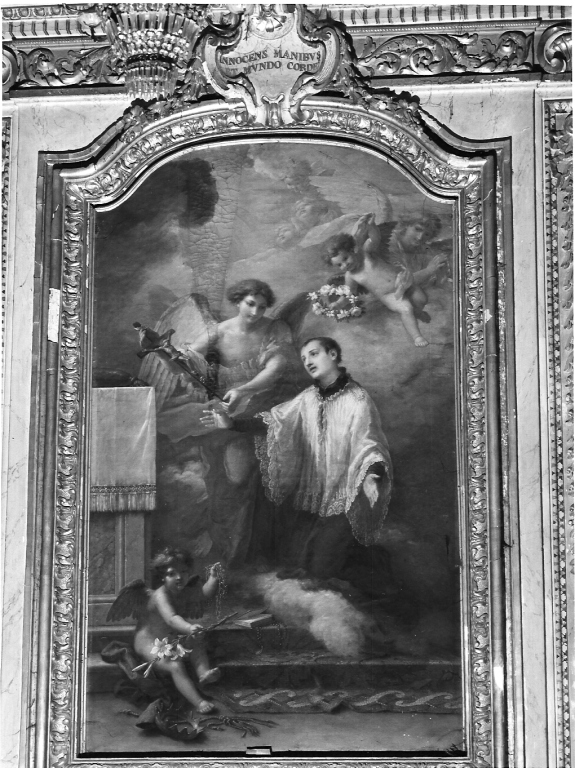 San Luigi Gonzaga (pala d'altare) di Stern Ludovico (sec. XVIII)