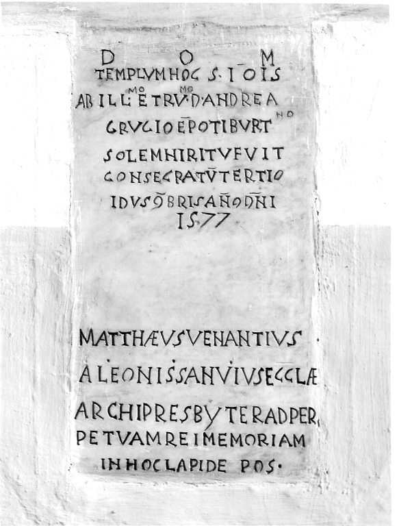 lapide commemorativa - maestranze romane (sec. XVII)