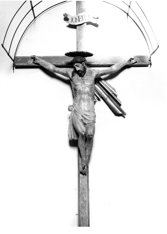 Cristo crocifisso dolente (croce processionale) - bottega laziale (sec. XVIII)