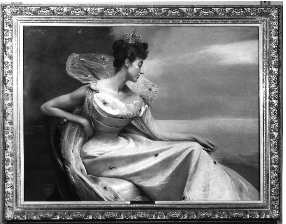 ritratto di donna Alyce Borghese (dipinto) di De Lalaing Jacques (sec. XIX)