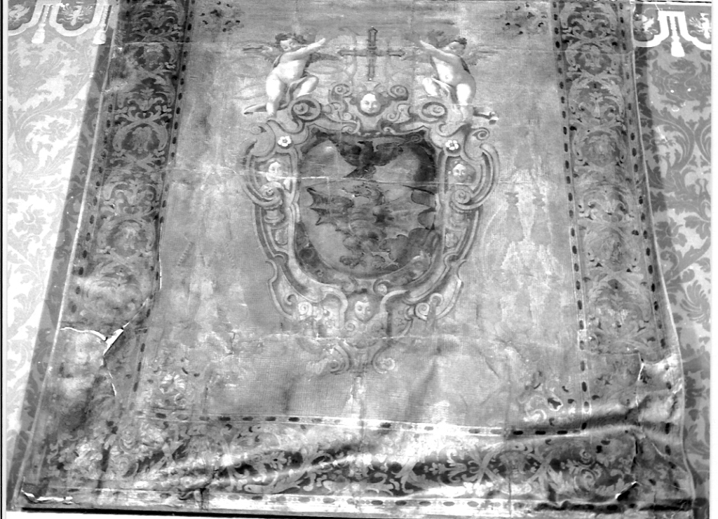 stemma del cardinal Scipione Borghese (stendardo) - ambito romano (sec. XVII)