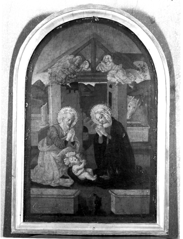 natività di Gesù (dipinto) - ambito umbro-laziale (secc. XV/ XVI)