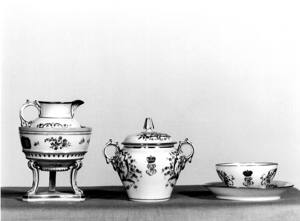 tazzina da caffe', serie - produzione laziale (sec. XX)