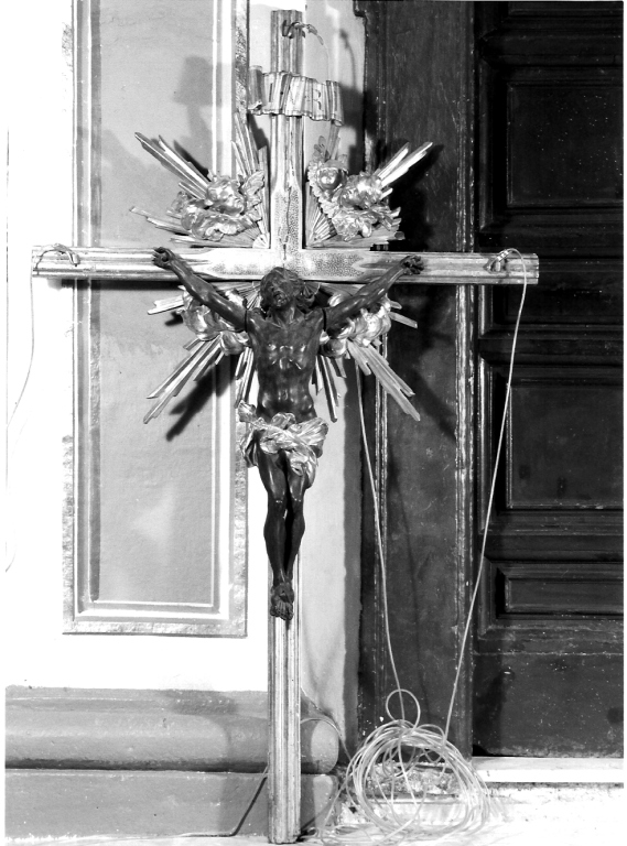 Cristo crocifisso dolente (crocifisso) di Aleggi Agostino (sec. XVII)