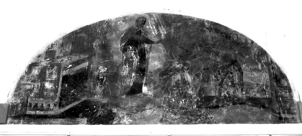 apparizione della Madonna (dipinto) - ambito laziale (sec. XVII)