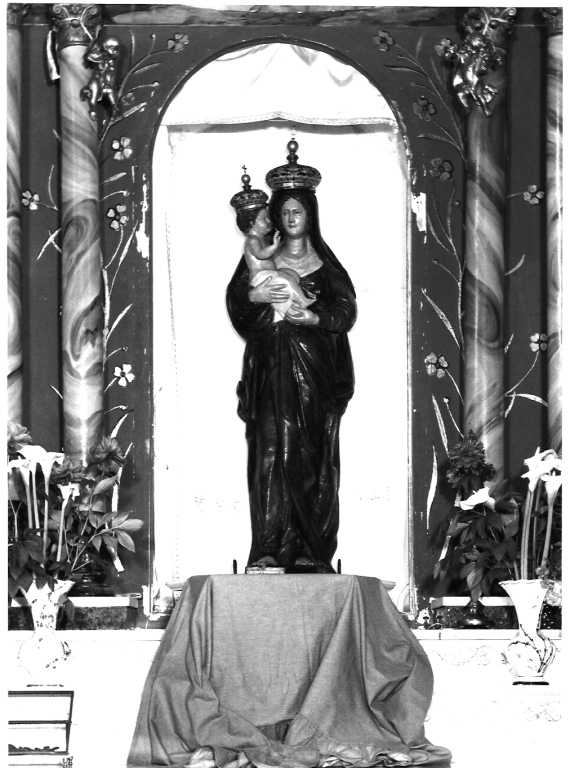Madonna delle Letizie, Madonna con Bambino benedicente (statua) - ambito laziale (metà sec. XV)