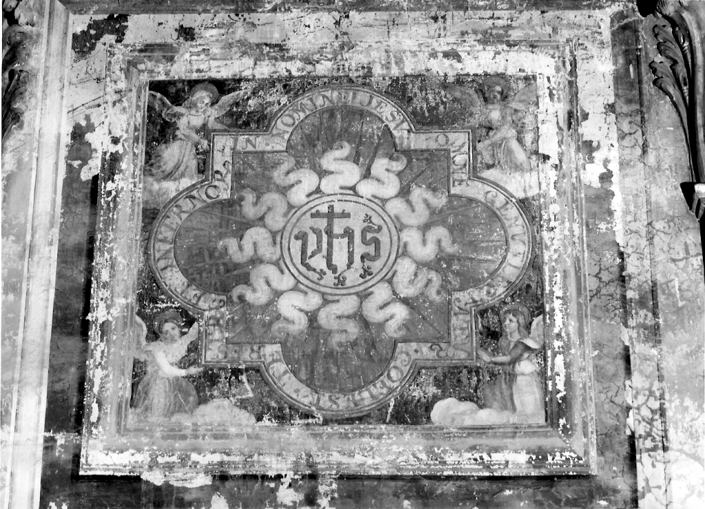 monogramma di San Bernardino da Siena (dipinto) di Cianti Michelangelo (ultimo quarto sec. XIX)