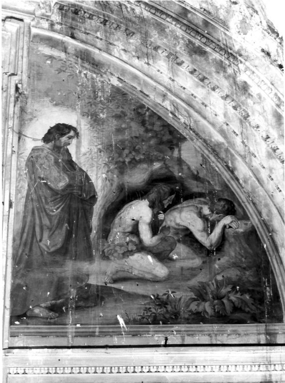 pentimento di Adamo e Eva (dipinto) di Cianti Michelangelo (ultimo quarto sec. XIX)