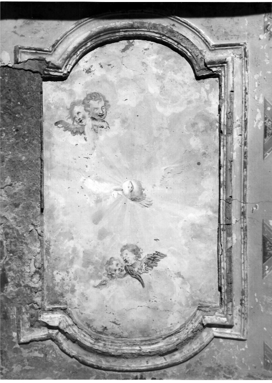 colomba dello Spirito Santo e cherubini (dipinto) di Cianti Michelangelo (ultimo quarto sec. XIX)