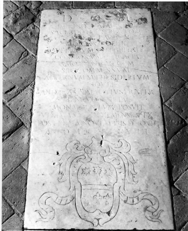 lastra tombale - ambito laziale (sec. XVII)