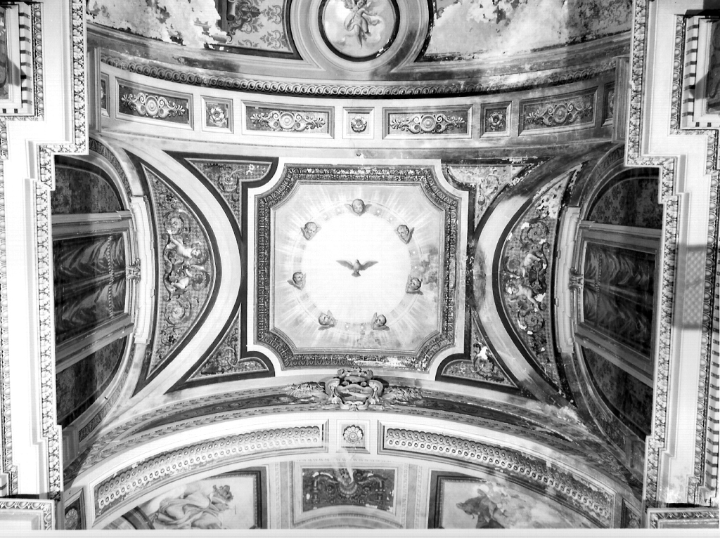 colomba dello Spirito Santo e cherubini (dipinto) di Cianti Michelangelo (ultimo quarto sec. XIX)