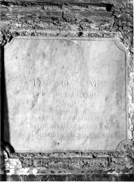 lapide commemorativa - ambito laziale (metà sec. XVIII)