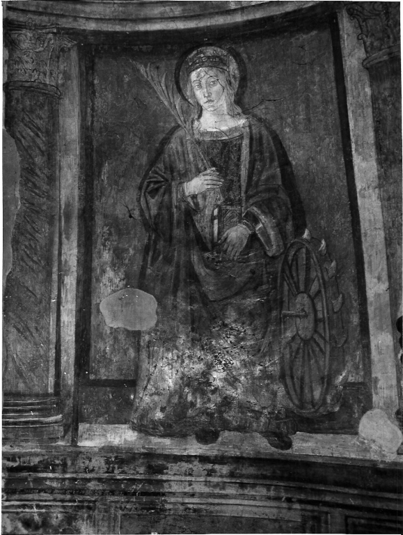 Santa Caterina d'Alessandria (dipinto) di Aquili Antonio detto Antoniazzo Romano (scuola) (fine/inizio secc. XV/ XVI)