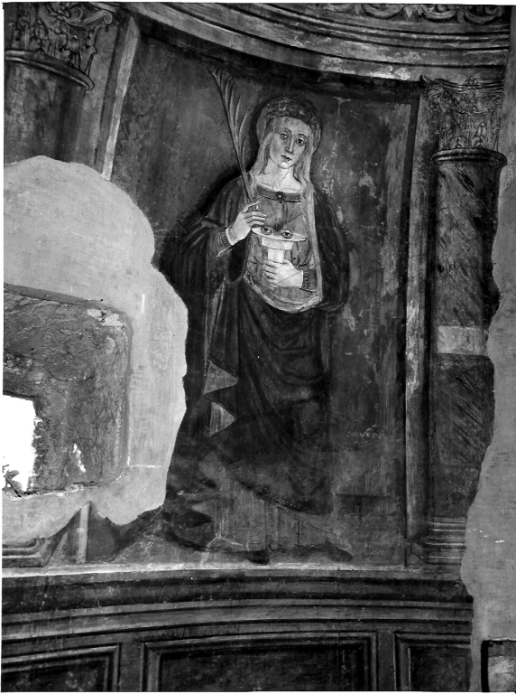 Santa Lucia (dipinto) di Aquili Antonio detto Antoniazzo Romano (scuola) (fine/inizio secc. XV/ XVI)