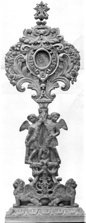 reliquiario - a ostensorio - bottega romana (fine sec. XVIII)