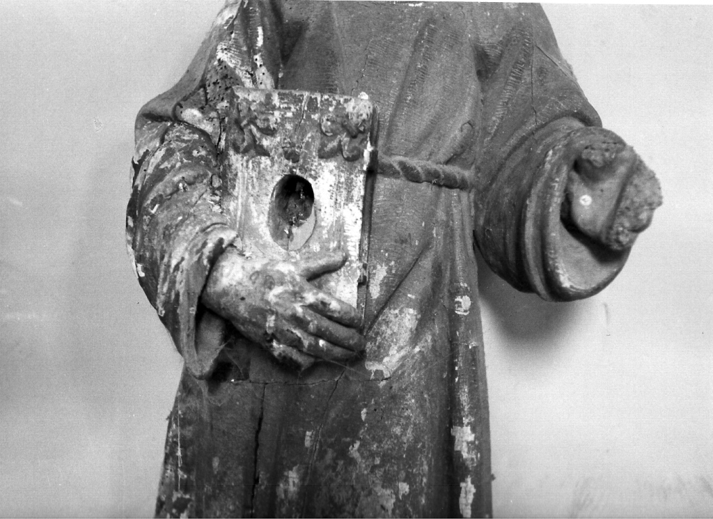 Santo francescano (statua) - ambito Italia centro-meridionale (fine/inizio secc. XV/ XVI)