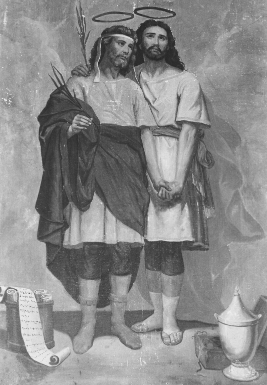 Santi Cosma e Damiano (dipinto) di Turchi Giuseppe (sec. XIX)