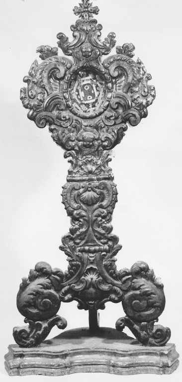 reliquiario - a ostensorio - ambito laziale (sec. XVIII)