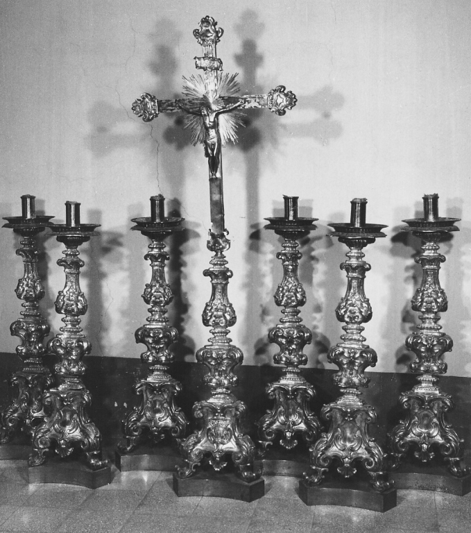 servizio d'altare - ambito laziale (prima metà sec. XVIII)