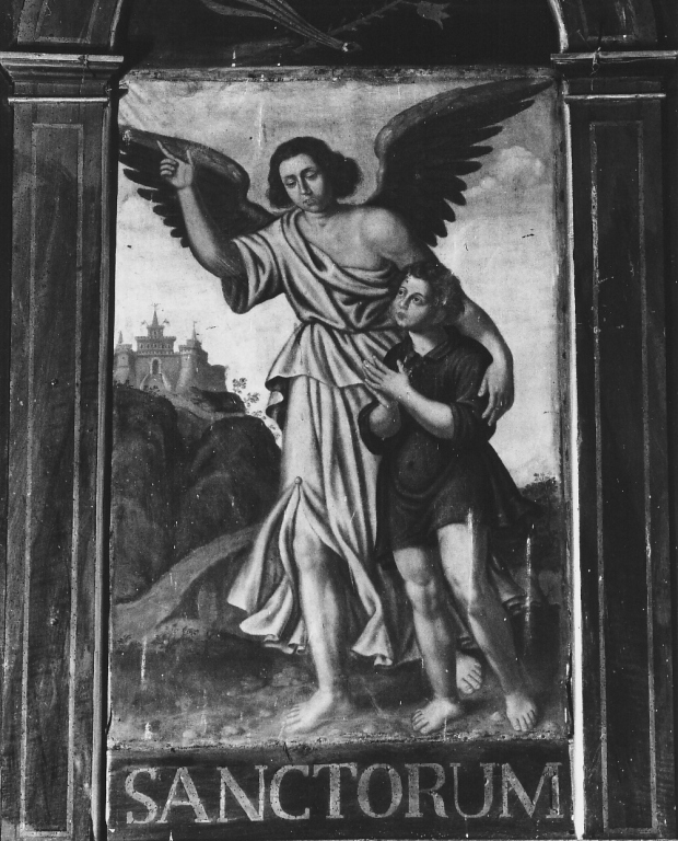 angelo custode (dipinto) - ambito laziale (sec. XVII)