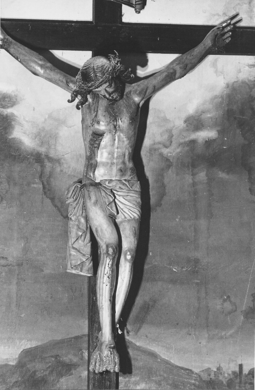 Cristo crocifisso (croce d'altare) di Pietrosanti Vincenzo (seconda metà sec. XVII)