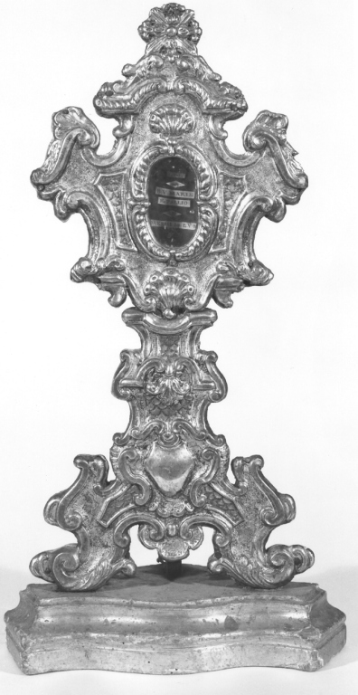 reliquiario - a ostensorio - ambito laziale (seconda metà sec. XVIII)