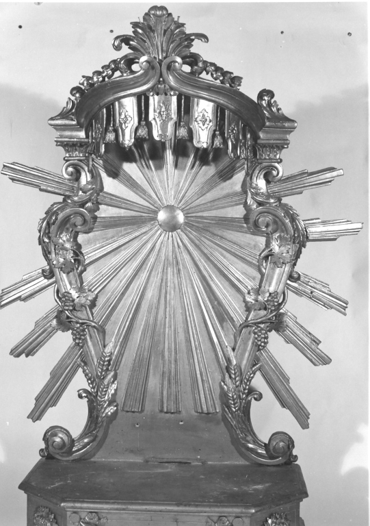tronetto per esposizione eucaristica - ambito laziale (fine sec. XVIII)