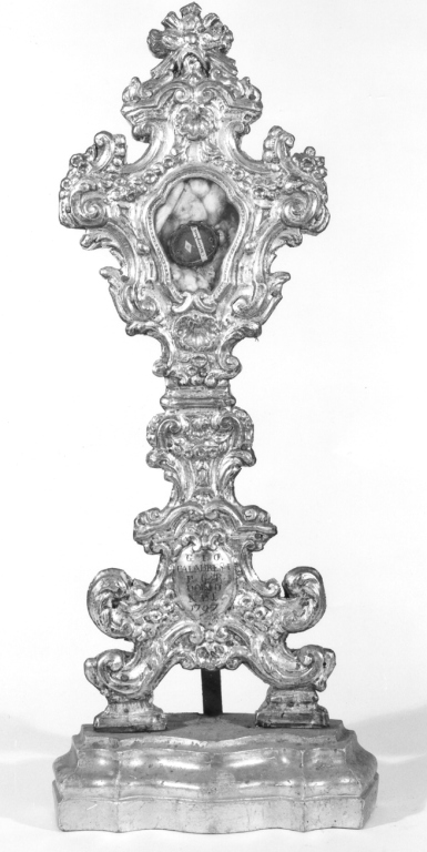 reliquiario-ostensorio - ambito laziale (sec. XVIII)