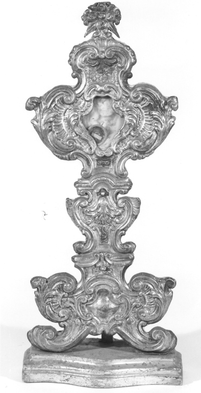 reliquiario-ostensorio - ambito laziale (sec. XVIII)