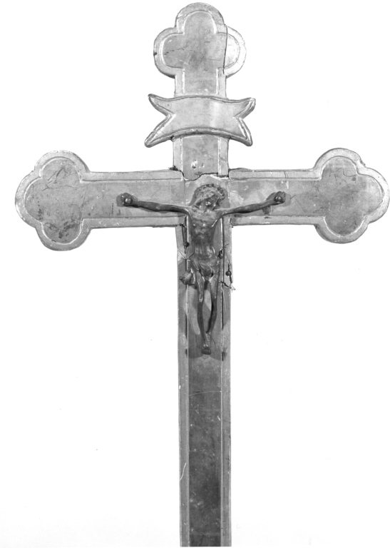 Cristo crocifisso (croce processionale) - ambito laziale (sec. XIX)
