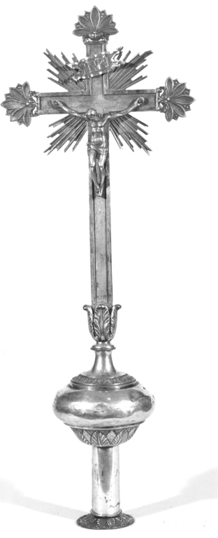 Cristo crocifisso (croce processionale) - ambito laziale (sec. XIX)