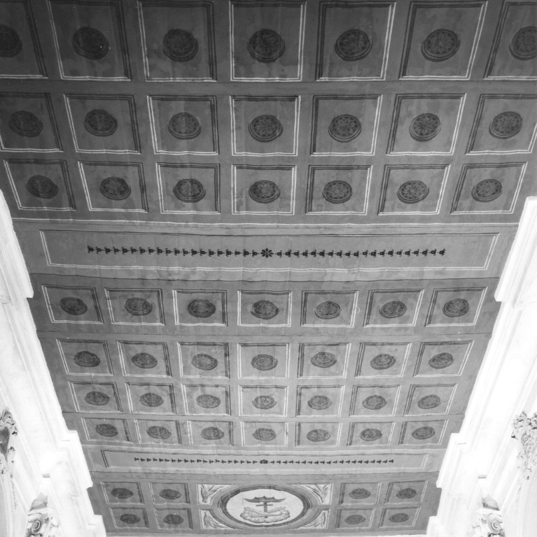 soffitto a cassettoni - ambito laziale (secc. XVIII/ XIX)