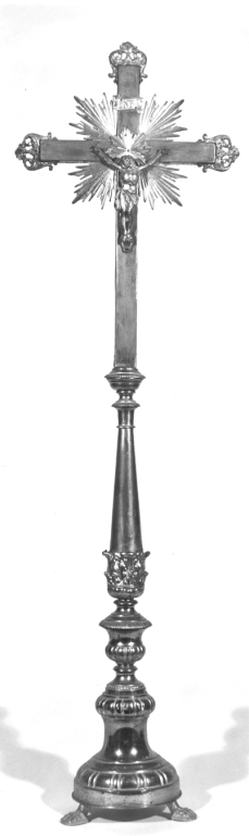 Cristo crocifisso (croce d'altare) - ambito laziale (seconda metà sec. XIX)