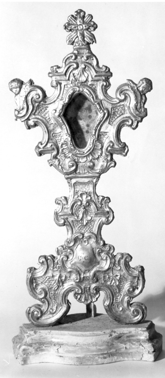 reliquiario-ostensorio - ambito laziale (sec. XVIII)