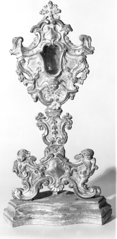 reliquiario-ostensorio - ambito laziale (sec. XVIII)