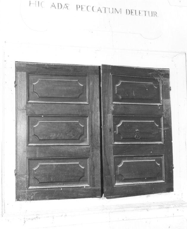 armadio - a muro - ambito laziale (sec. XVIII)