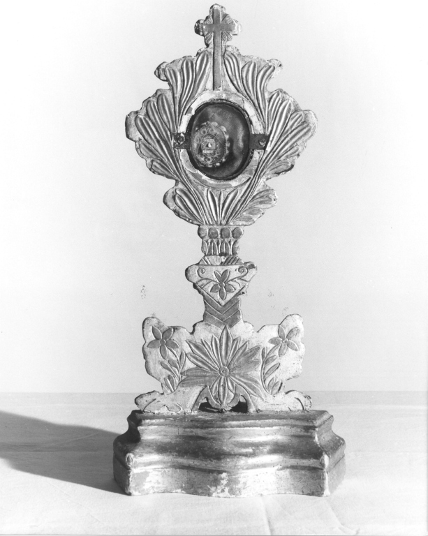 reliquiario-ostensorio - ambito laziale (sec. XIX)