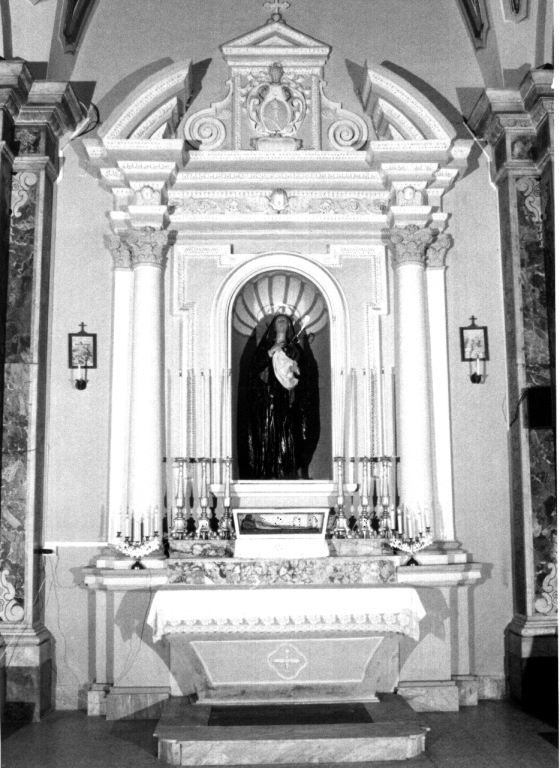 mostra architettonica d'altare - ambito napoletano (sec. XVII)