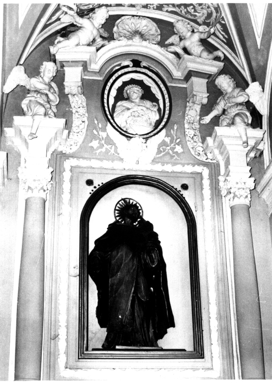 San Domenico (mostra architettonica d'altare) - ambito laziale (sec. XVIII)