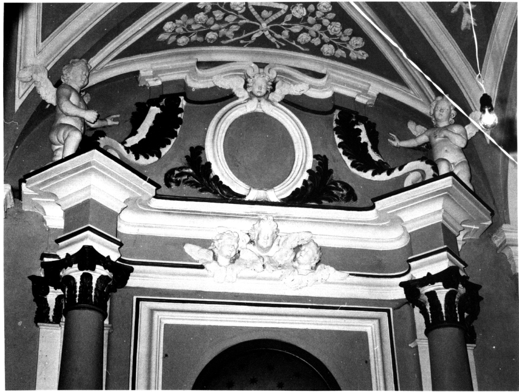 mostra architettonica d'altare - ambito laziale (seconda metà sec. XVIII)