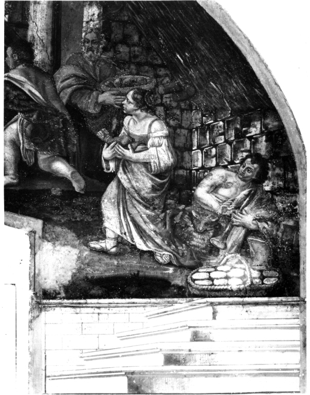 San Francesco d'Assisi morente ha la visione dell'angelo che suona il violino (dipinto) - ambito laziale (sec. XVIII)