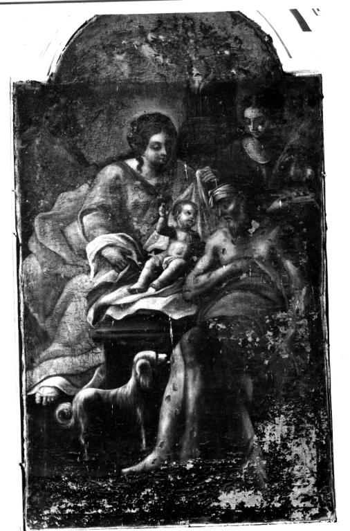 Madonna con Bambino e Santi (dipinto) di Capricci Gaspare (sec. XVIII)