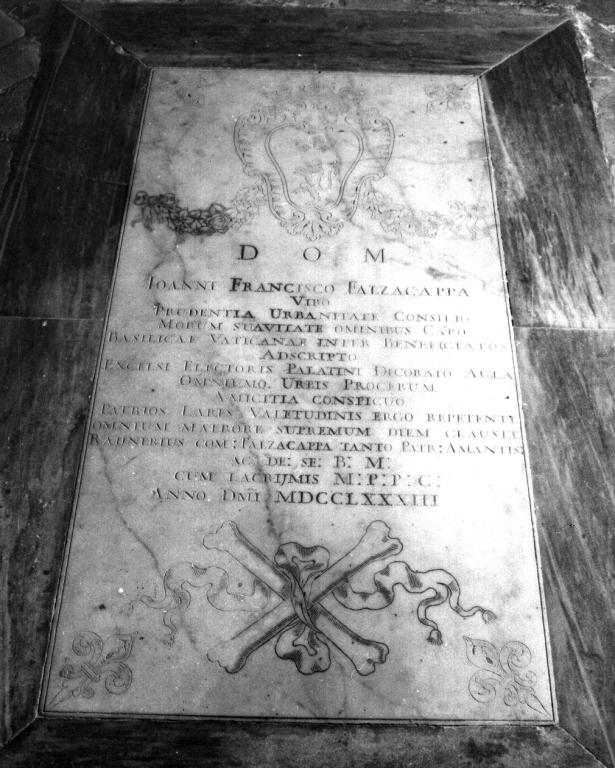 lastra tombale - ambito viterbese (sec. XVIII)