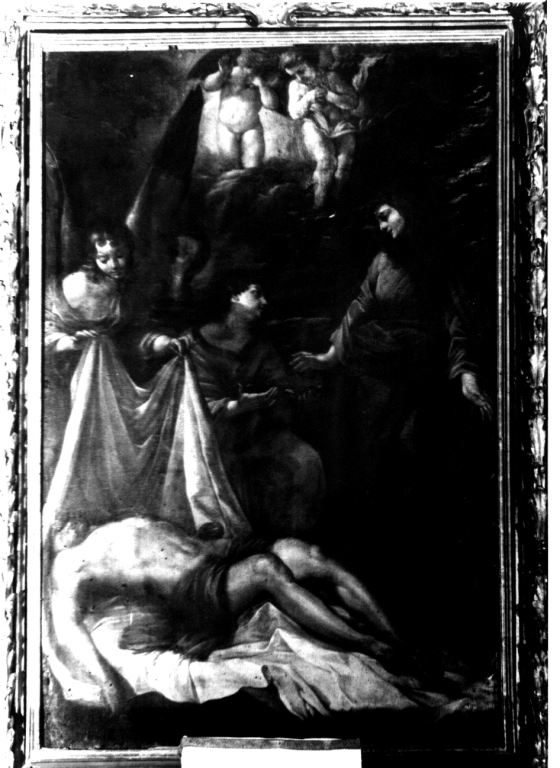 compianto sul Cristo morto (pala d'altare) di Cesari Giuseppe detto Cavalier d'Arpino (cerchia) (inizio sec. XVII)