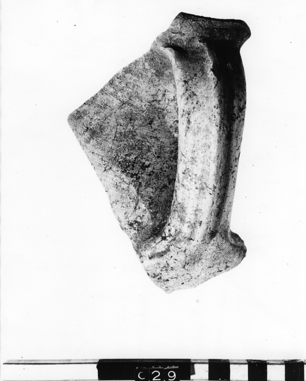 brocca, frammento - manifattura viterbese (secc. V/ VII)