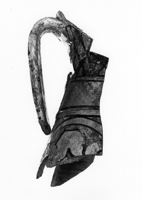 boccale, frammento - manifattura orvietana (sec. XIII)