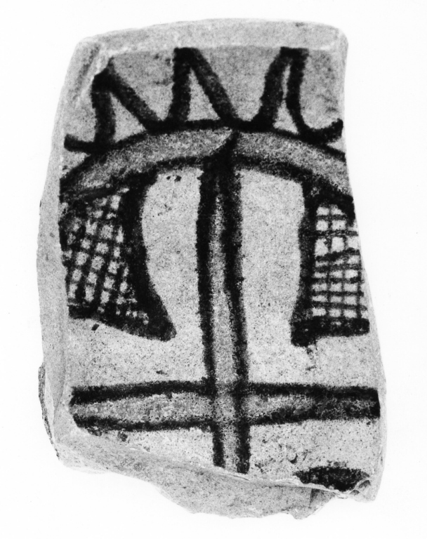 ciotola, frammento - manifattura laziale (fine sec. XIV)