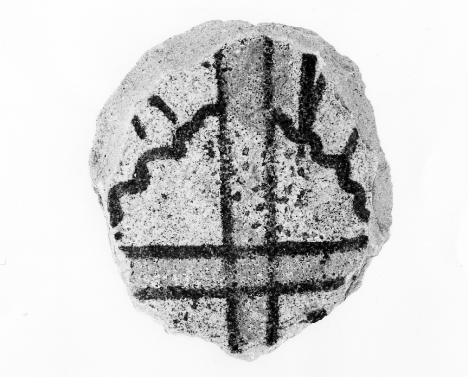 tazza, frammento - manifattura orvietana (fine sec. XIV)